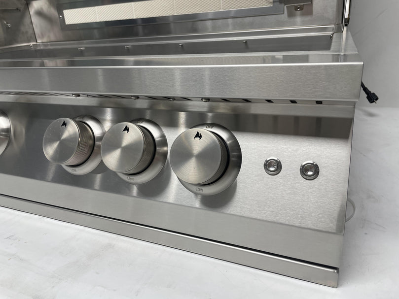 5 Burner Premium Gas Grill with Rear Burner and Built-in Lighting System