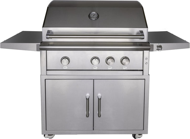 Professional 36-Inch 3 Burner Built-In Gas Grill With Rear Infrared Burner