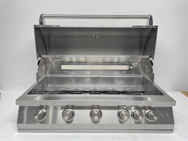5 Burner Premium Gas Grill with Rear Burner and Built-in Lighting System