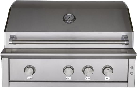 Professional 36-Inch 3 Burner Built-In Gas Grill With Rear Infrared Burner
